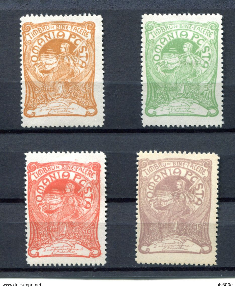 1906.RUMANIA.YVERT 156/59*.NUEVOS CON FIJASELLOS(MH).CATALOGO 45€ - Ongebruikt