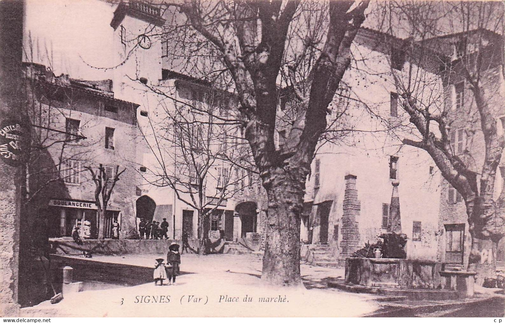 Signes - Place Du Marché -  CPA °J - Signes