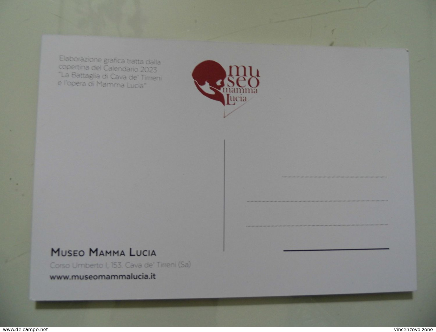 Cartolina Non Viaggiata "MUSEO MAMMA LUCIA" - Cava De' Tirreni