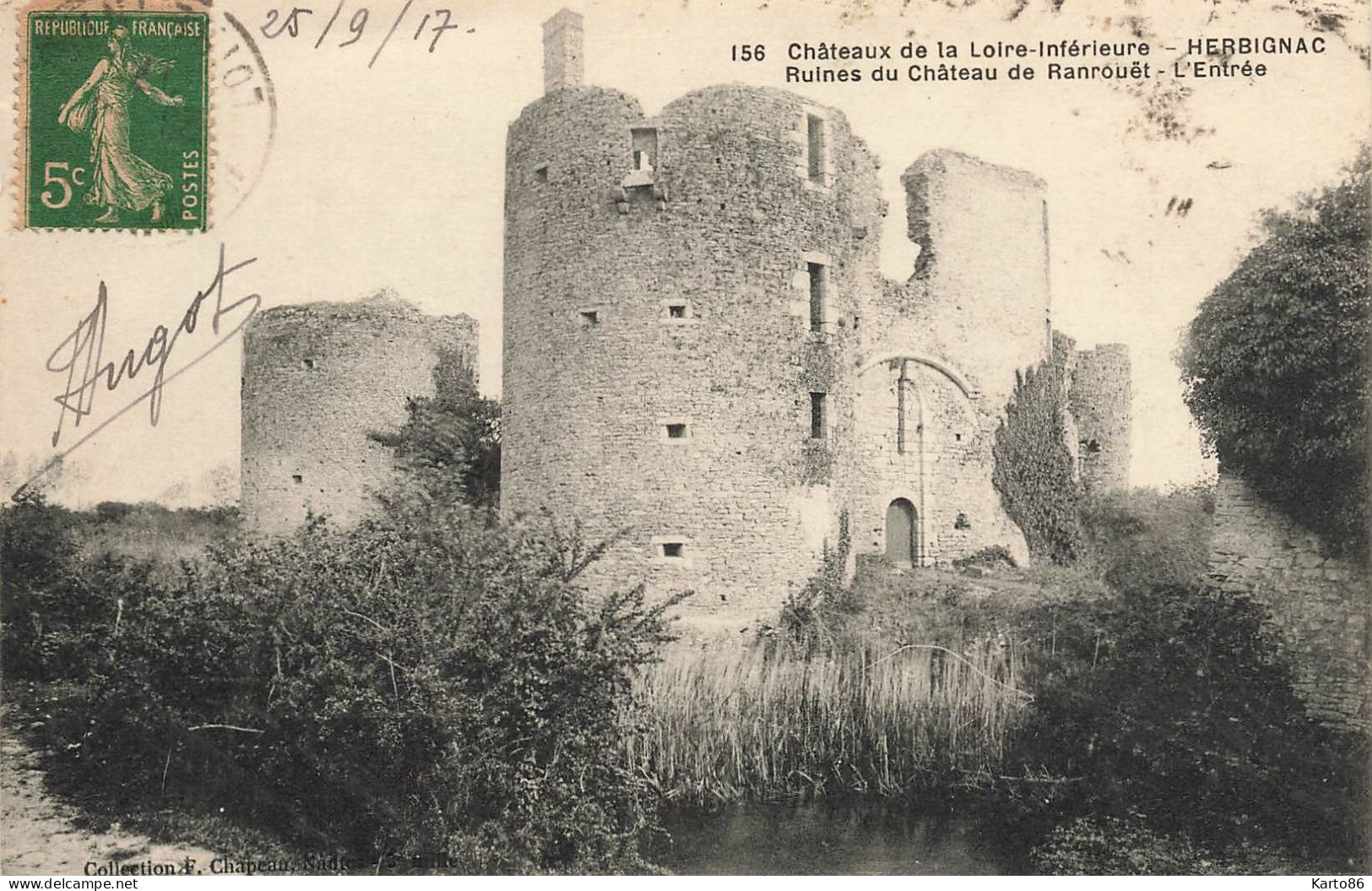 Herbignac * Les Ruines Du Château Du Ranrouët * L'entrée * Châteaux De La Loire Inférieure N°156 - Herbignac