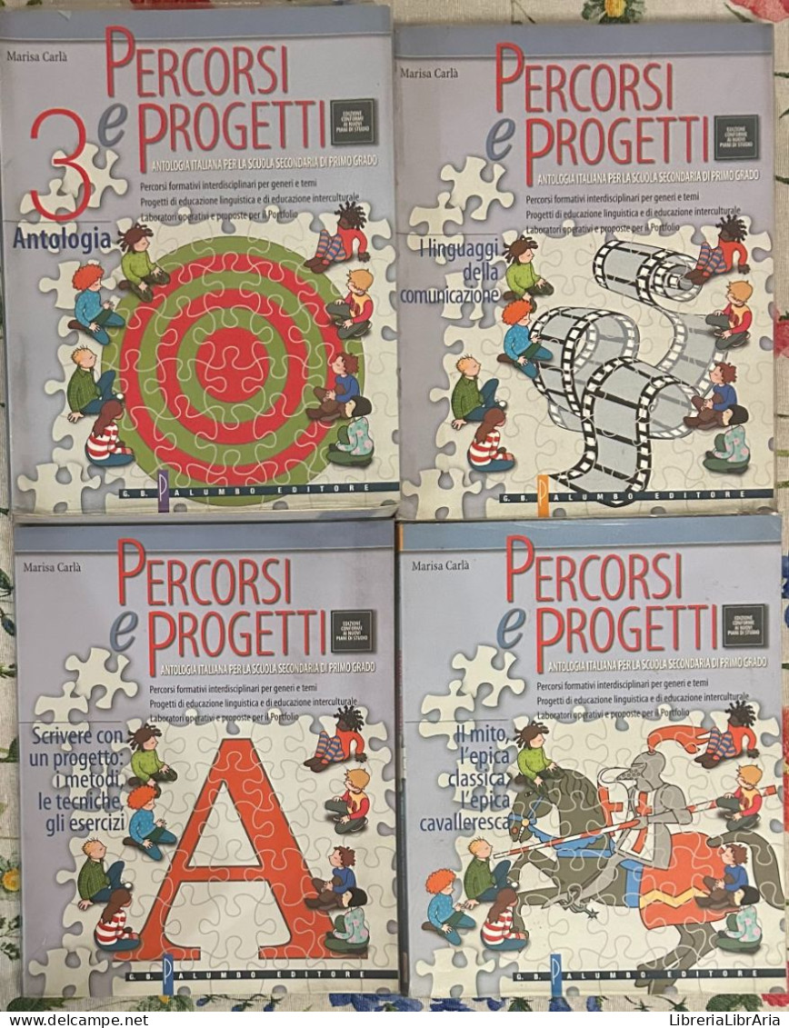 Percorsi E Progetti 3. Per La Scuola Media+Allegati Di Marisa Carlà,  2004,  G.b. Palumbo Editore - Enfants