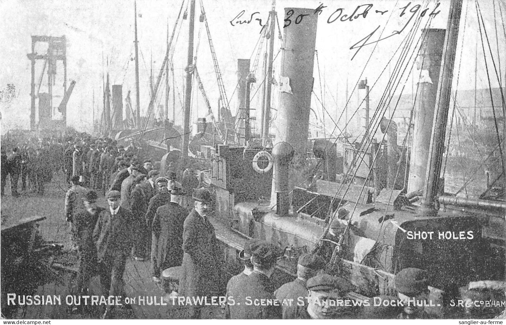 CPA RUSSIE RUSSIAN OUTRAGE ON HULL TRAMWLERS - Russie