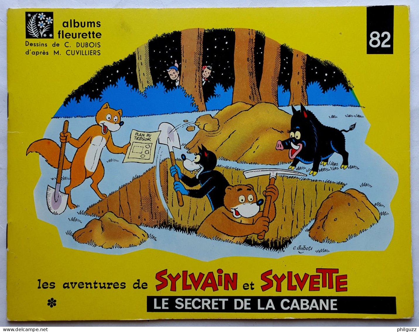 BD SYLVAIN SYLVETTE ALBUMS FLEURETTE N° 82 LE SECRET DE LA CABANNE Enfantina 1966 - Sylvain Et Sylvette