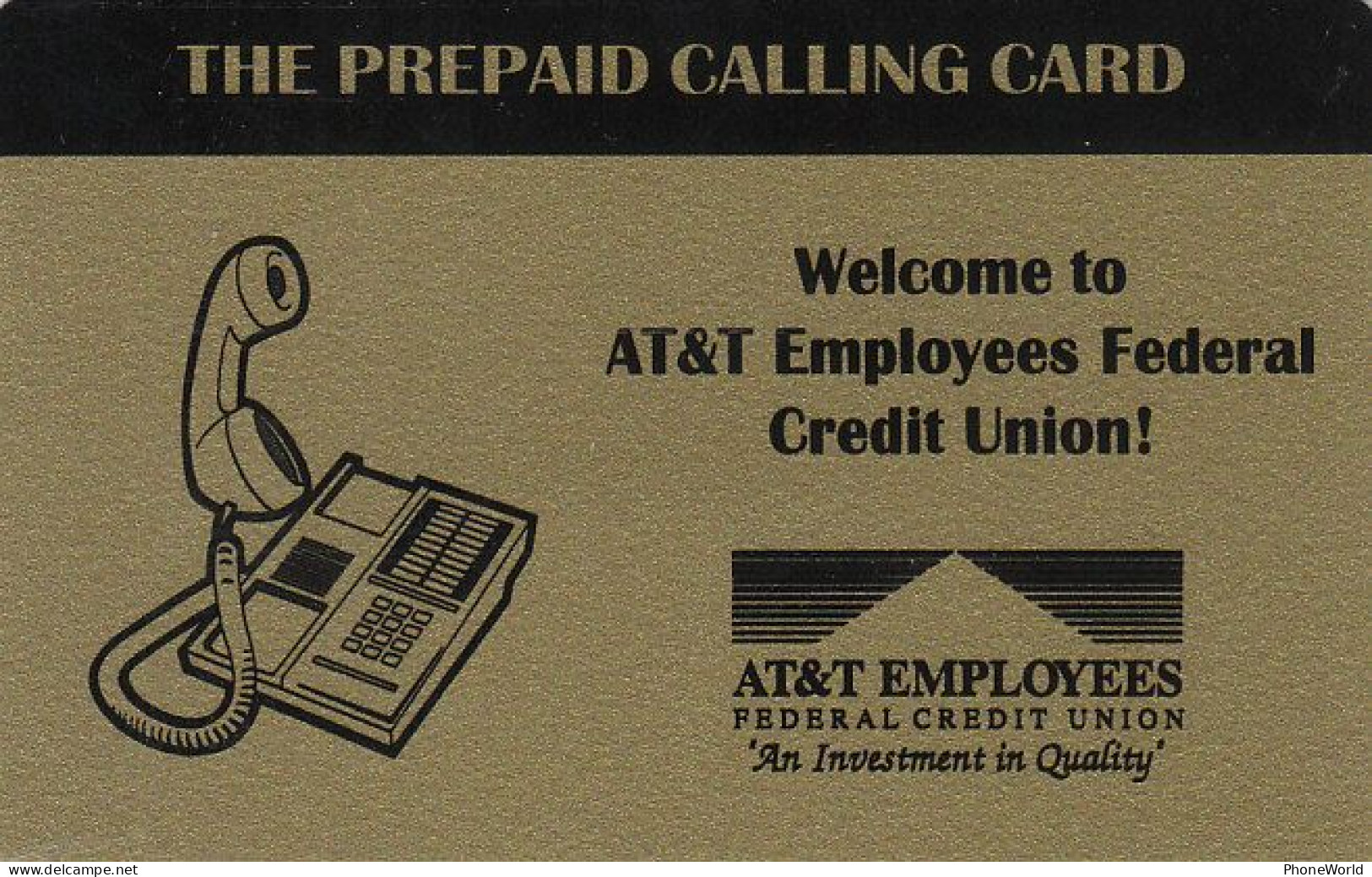 AT&T Golden Employees Phonecard, Mint (2 Scans) August 1995, 2800ex. - AT&T