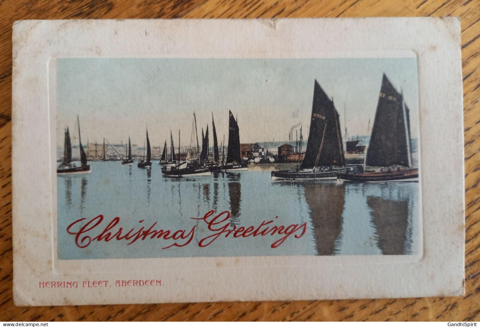 Aberdeen - Herring Fleet - Christmas Greetings - Héliogravure - Aberdeenshire