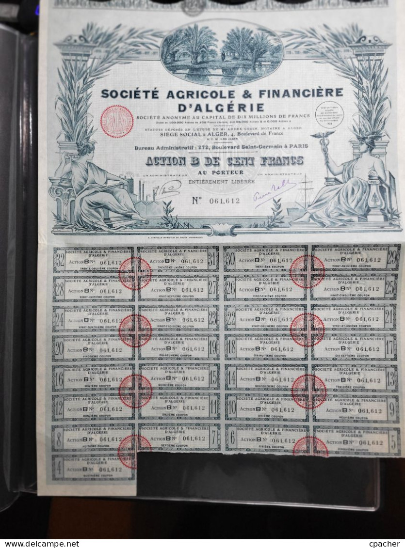 Ste Agricole Et Financière D'Algérie - Landbouw
