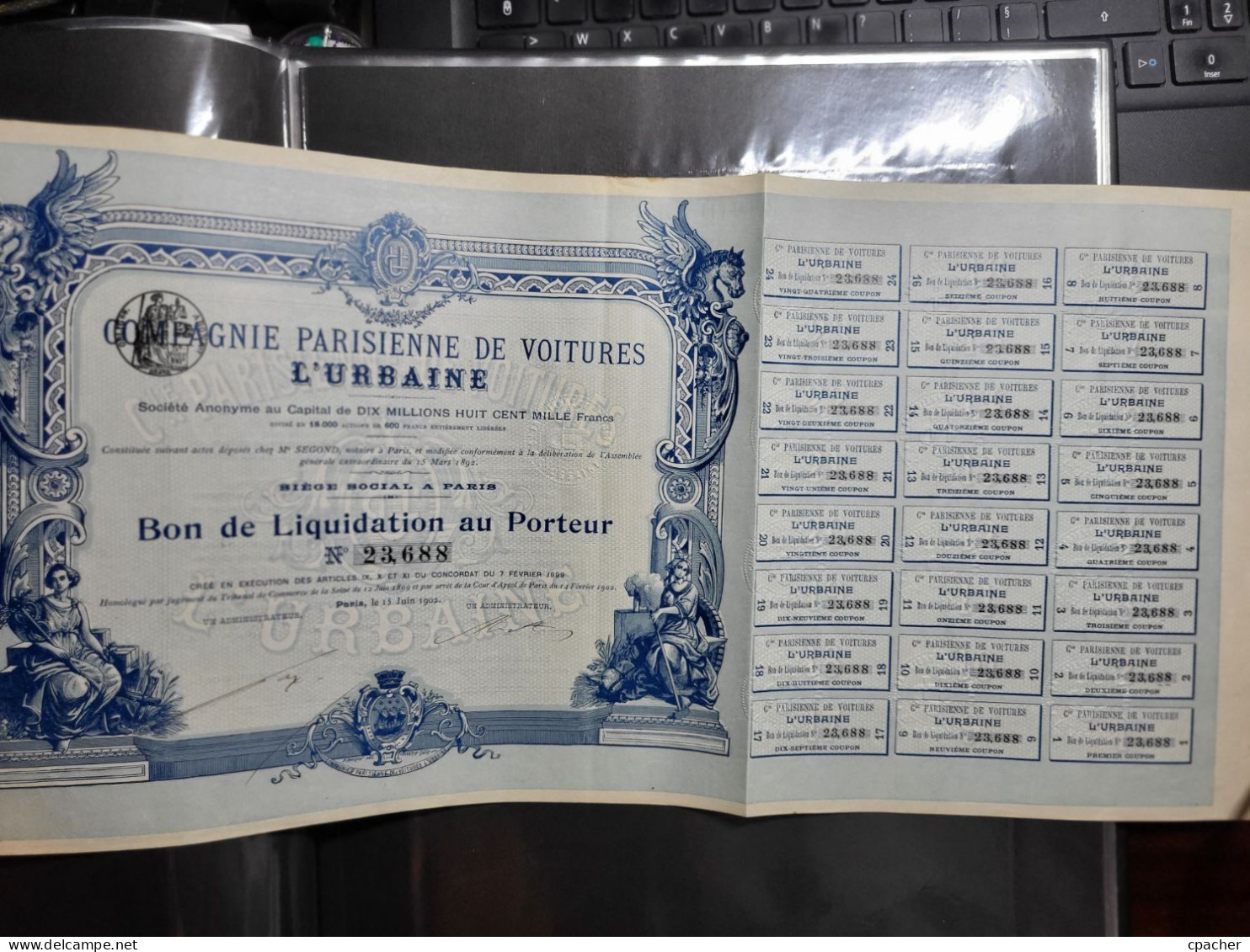 Cie PARISIENNE DE VOITURE "L'URBAINE" - Transporte