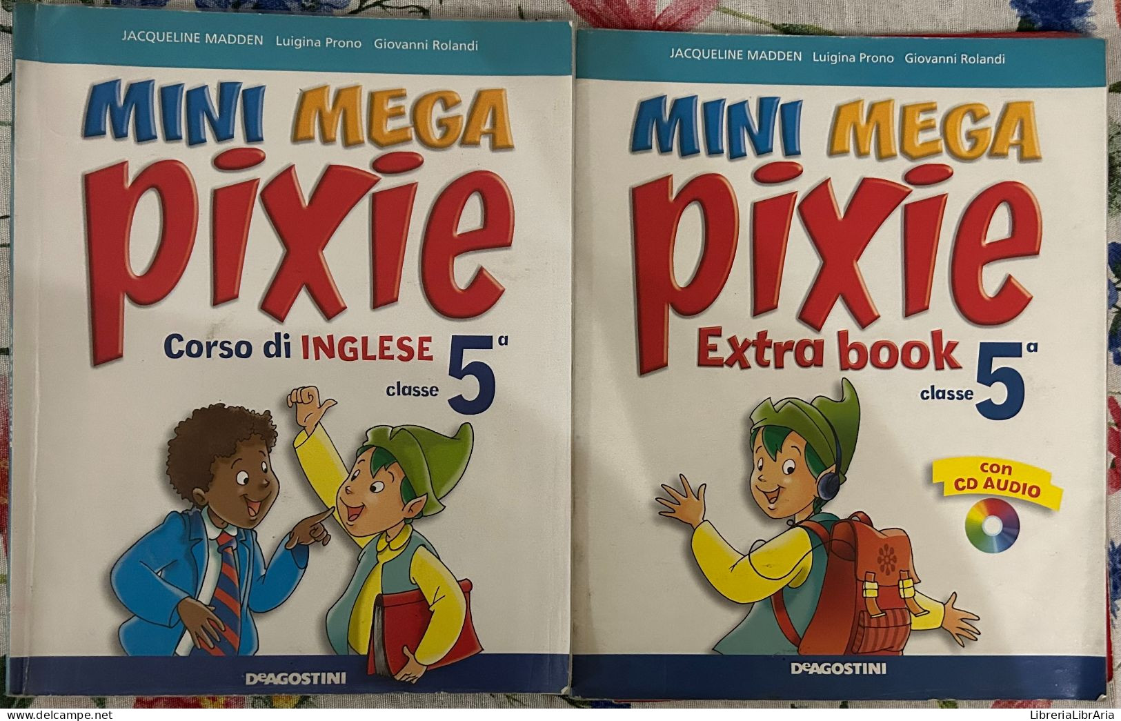 Mini Mega Pixie 5. Corso Di Inglese+Extra Book Di Jacqueline Madden, Luigina Prono, Giovanni Rolandi,  2008,  Deagostin - Cursos De Idiomas