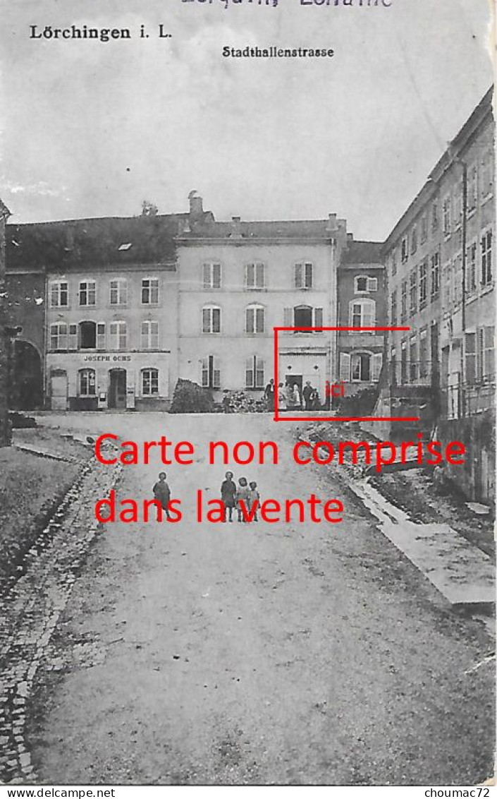 1837, Moselle, Lorquin, Carte Photo, Basse Loraine, Région Reconquise, Groupe De Poilus 73 Rue Charly Ochs, WW1 - Lorquin