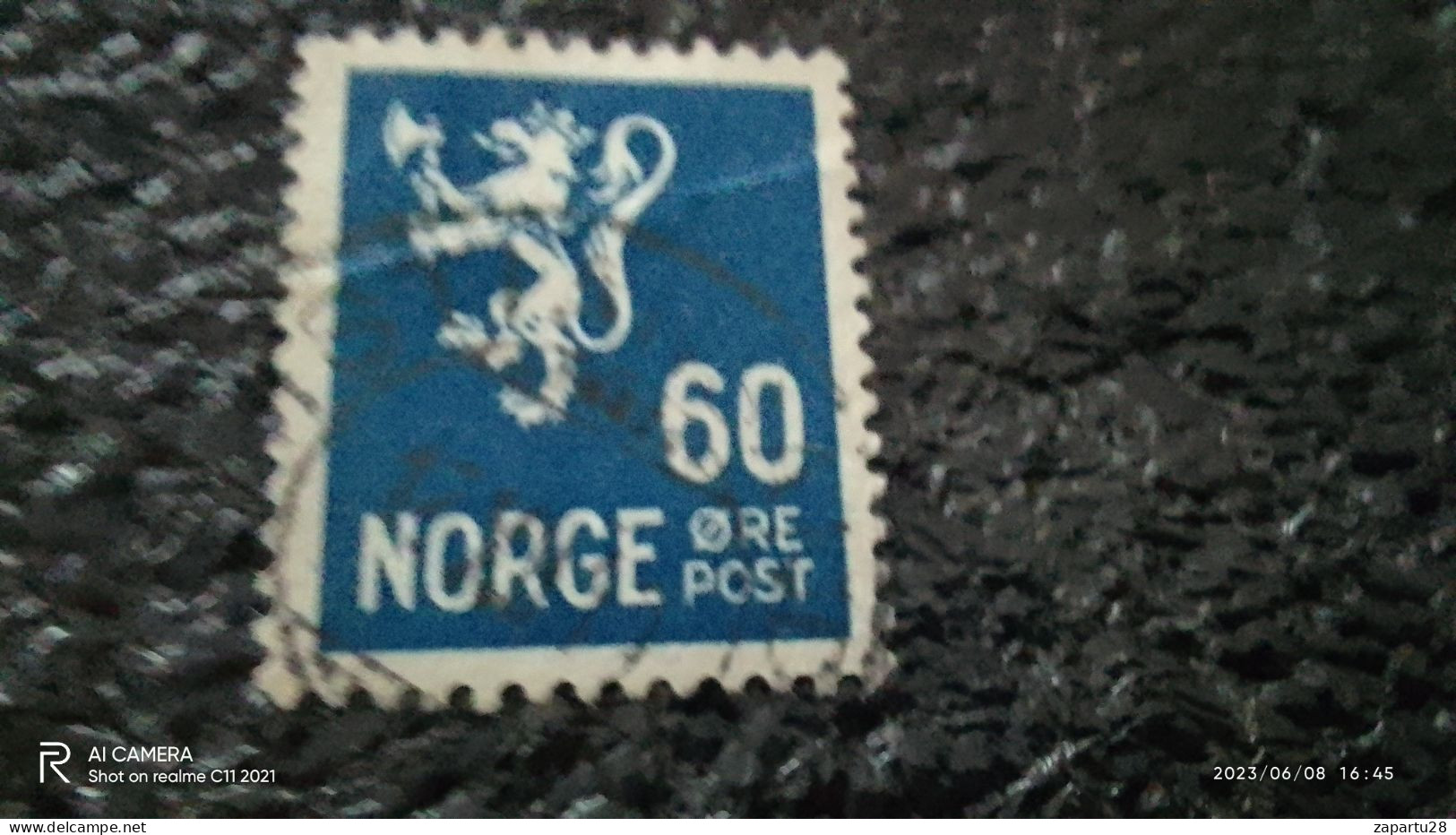 NORVEÇ-1920-35         60ÖRE     USED - Oblitérés