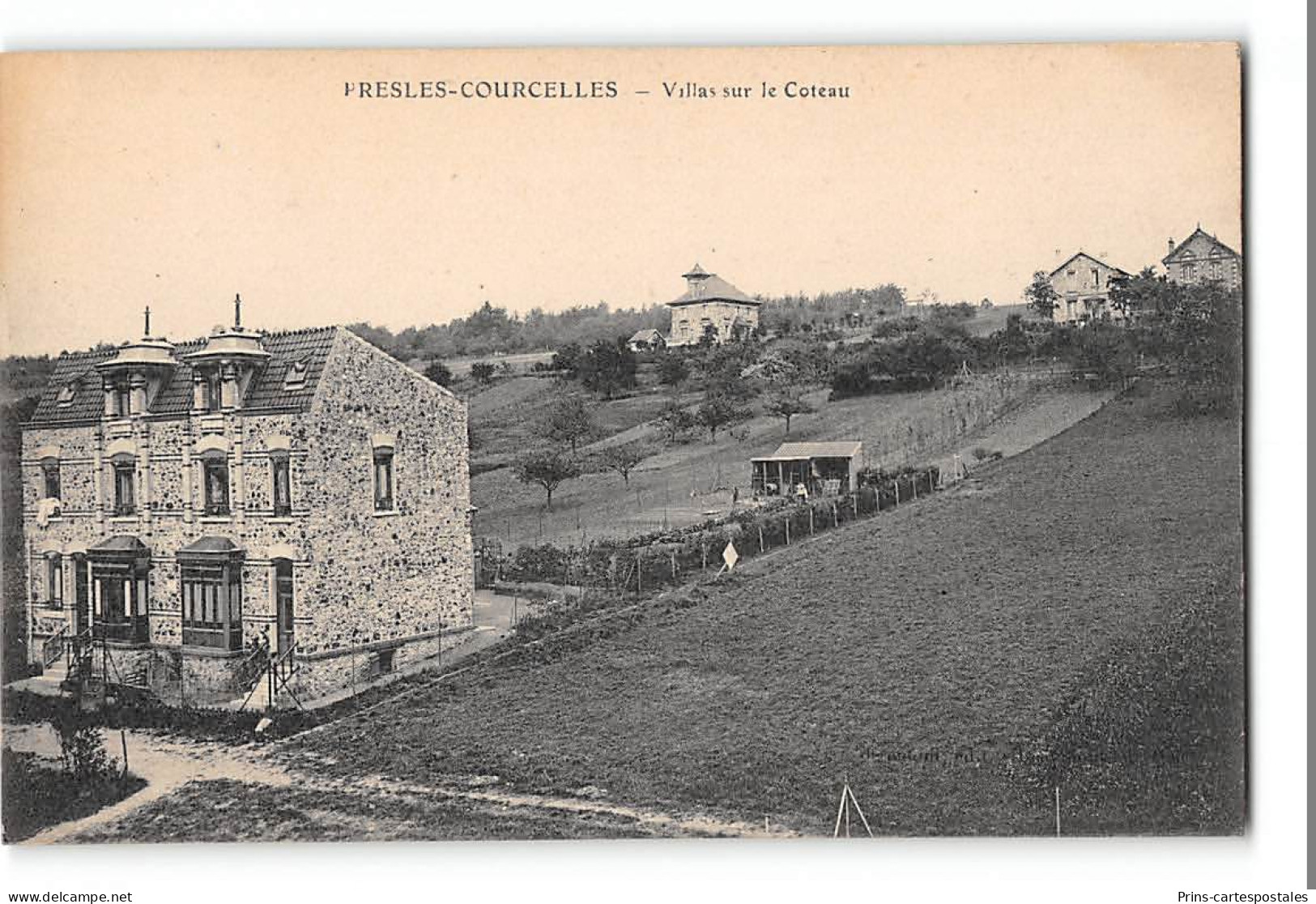 CPA 95 Presles Courcelles Villas Sur Les Coteau - Presles