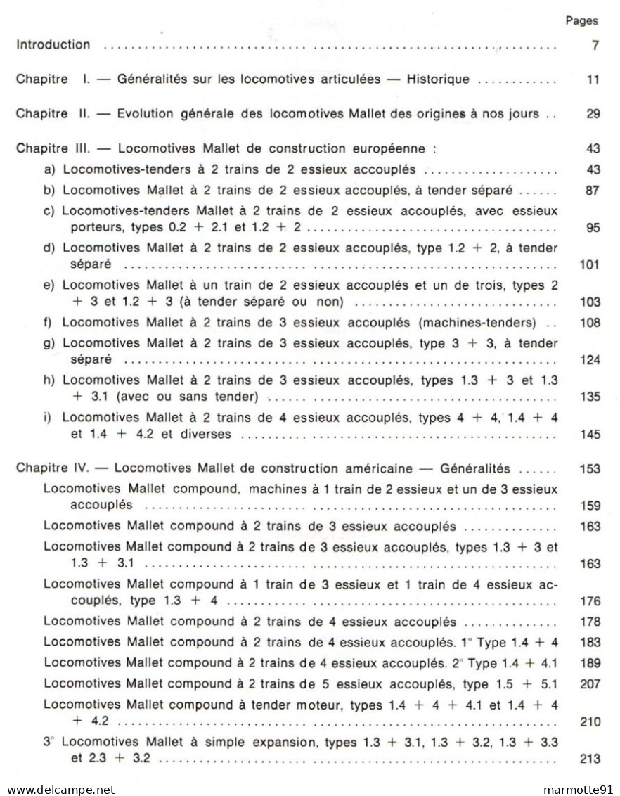 LOCOMOTIVES ARTICULEES SYSTEME MALLET  PAR M. VILAIN  TRAIN LOCO VAPEUR SNCF RAIL CHEMINS DE FER - Railway & Tramway