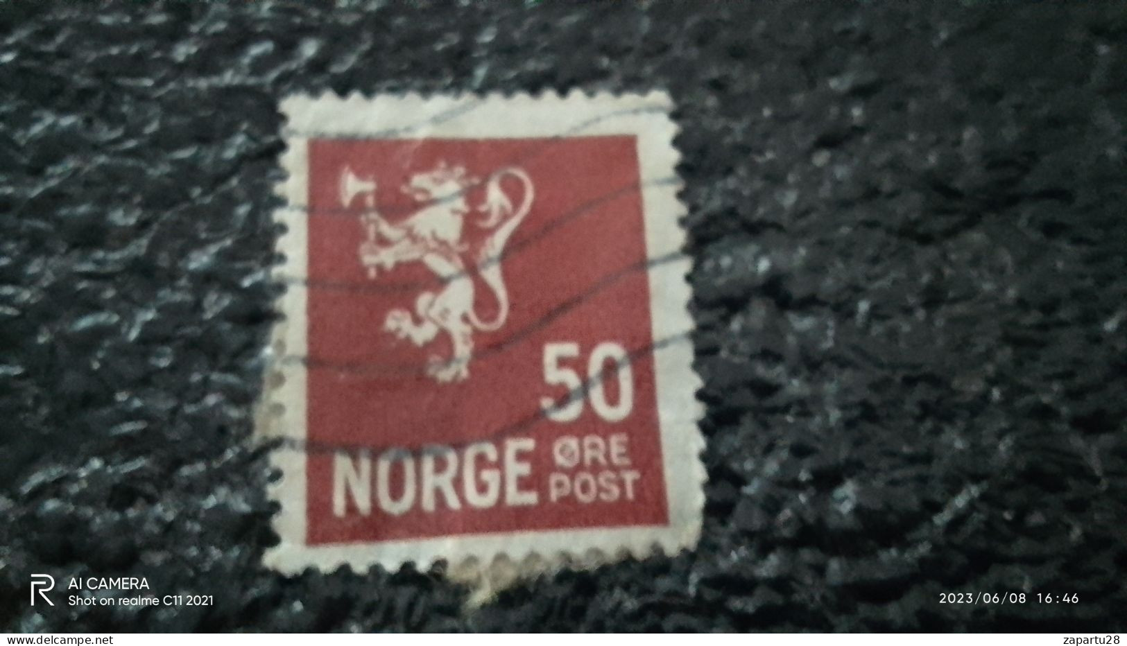 NORVEÇ-1920-35         50ÖRE     USED - Oblitérés