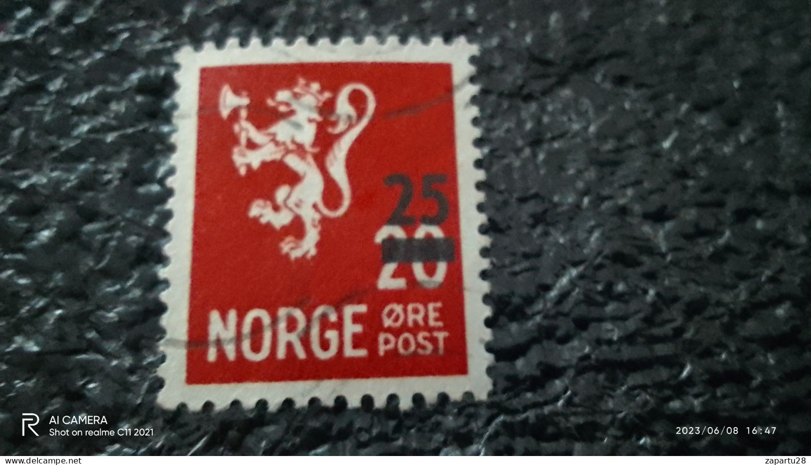 NORVEÇ-1920-35         25/20ÖRE     USED - Oblitérés