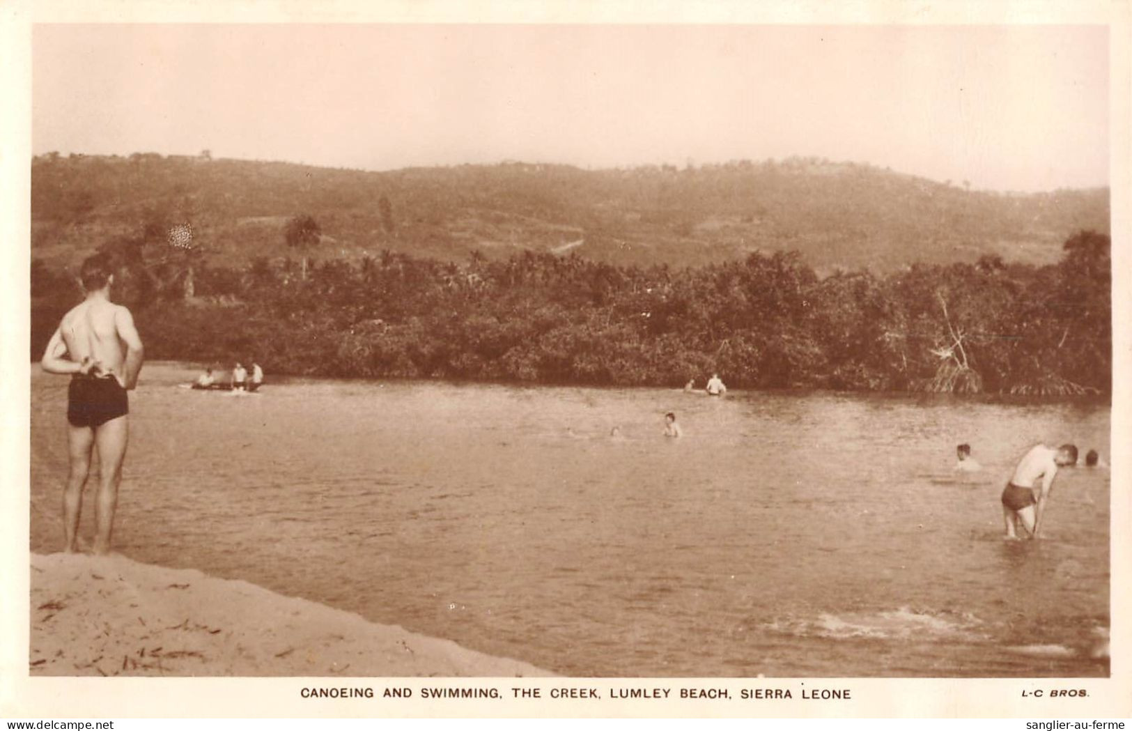 CPA SIERRA LEONE CANOEING AND SWIMMING THE CREEK LUMLEY BEACH - Sierra Leone