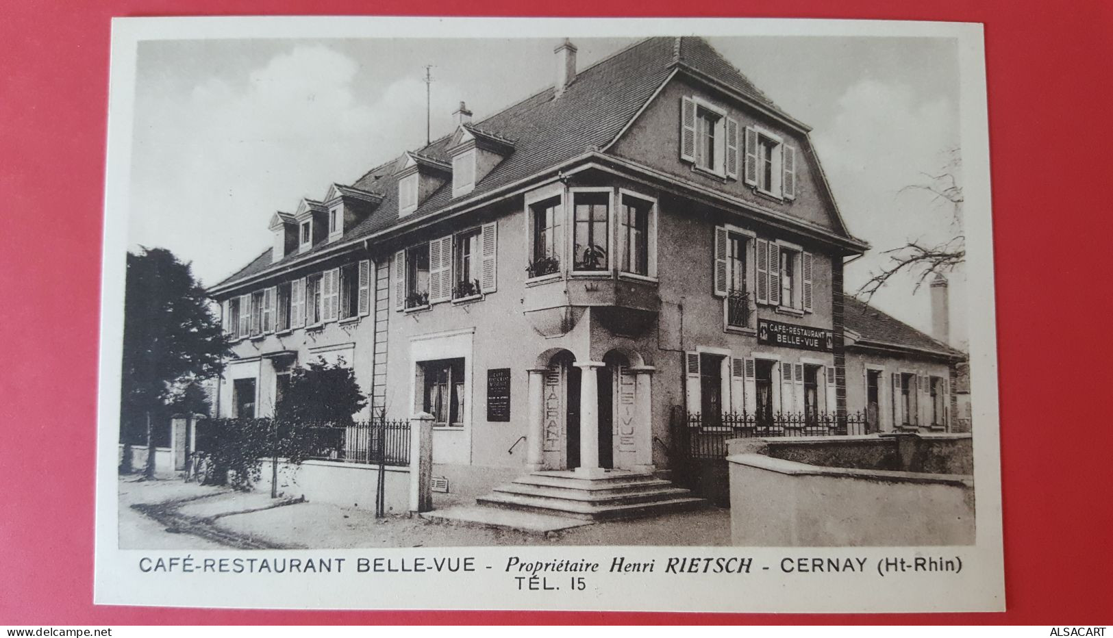 Cernay , Café Belle-vue , Henri Ritsch - Cernay