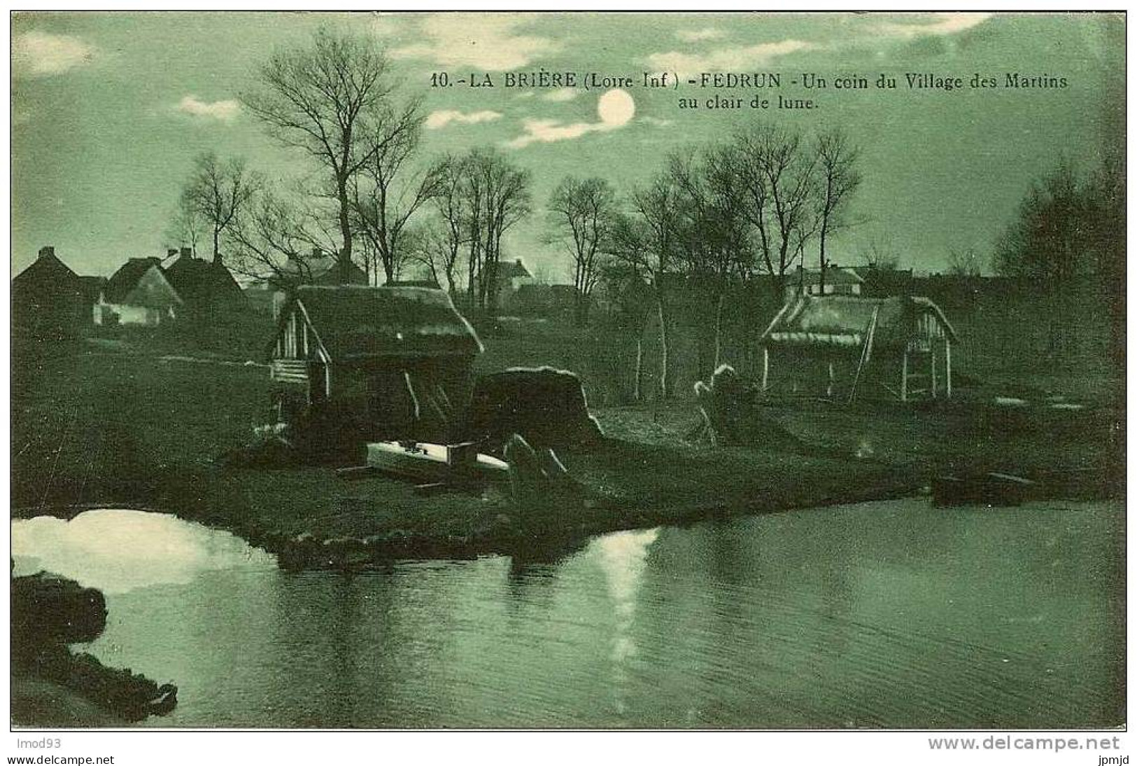 LA BRIERE - Saint-Joachim - FEDRUN - Un Coin Du Village Des Martins Au Clair De Lune - Nozais N° 10 - Saint-Joachim