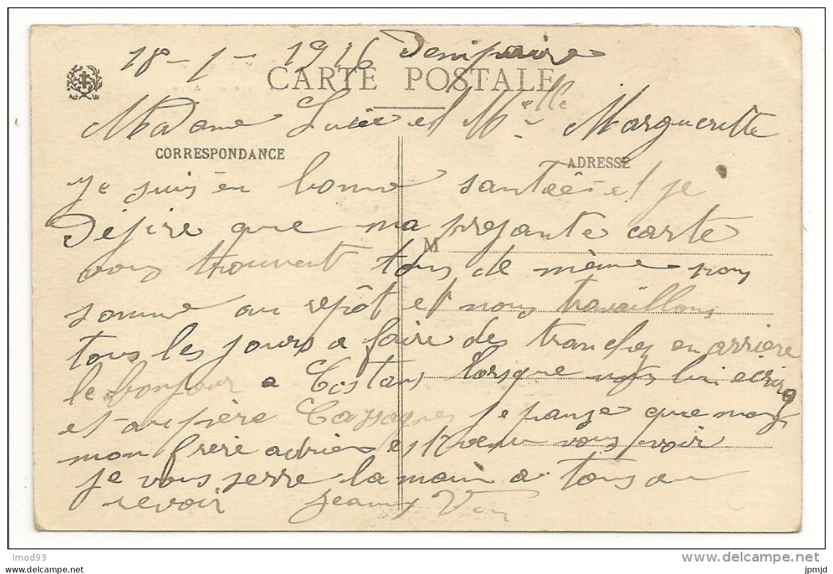 88 - ETIVAL (Vosges) -  La Pierre D'Appel - Ed. Ad. Weick N° 1401 - 1916 Correspondance Militaire - Etival Clairefontaine