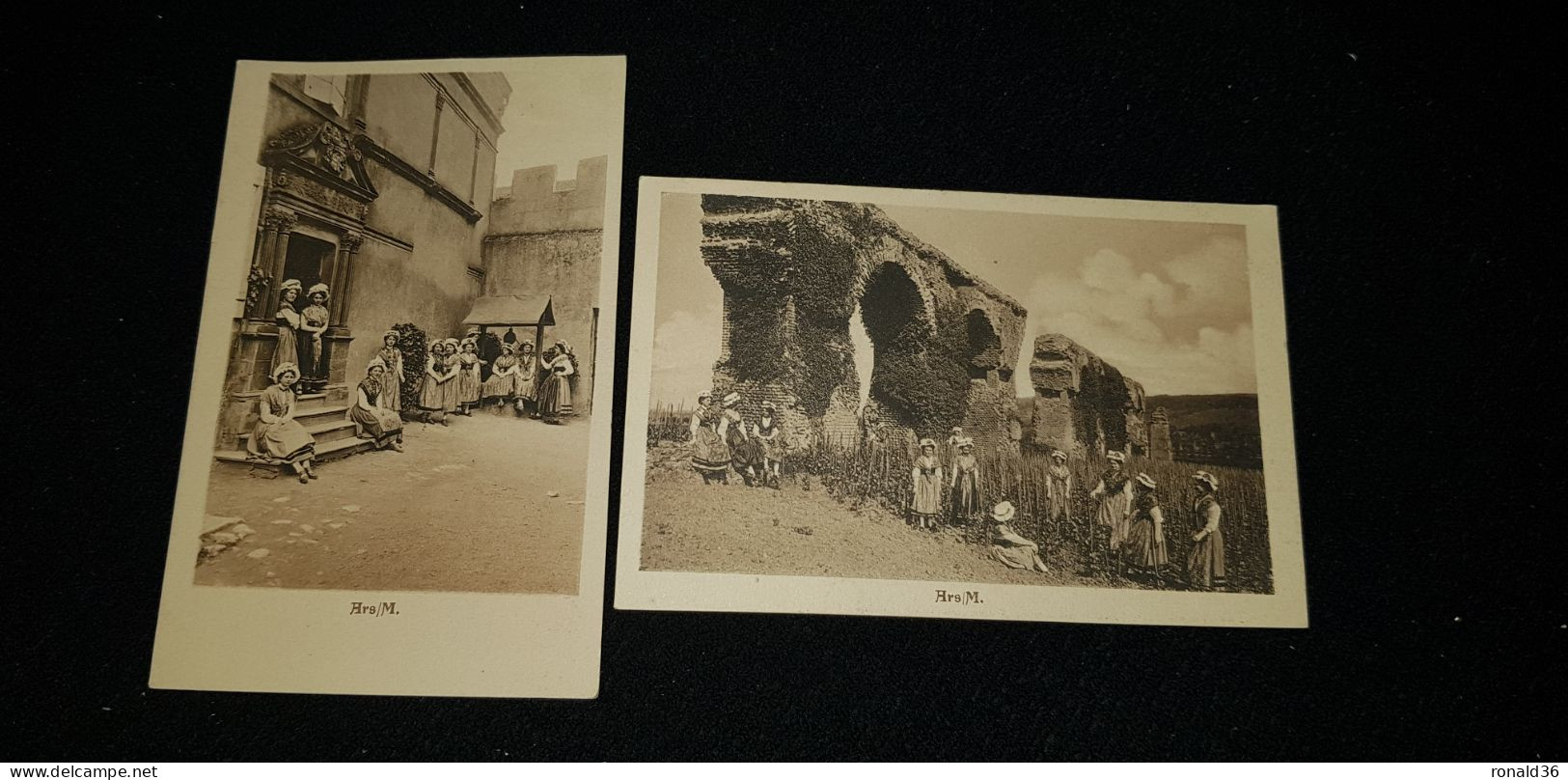 2 Cp 54 57 Meuthe Et Moselle Lorraine ARS / M Chateau Fort Arqueduc Vigne Raisin Costume Lorrain Bonnet Coiffe - Lorraine