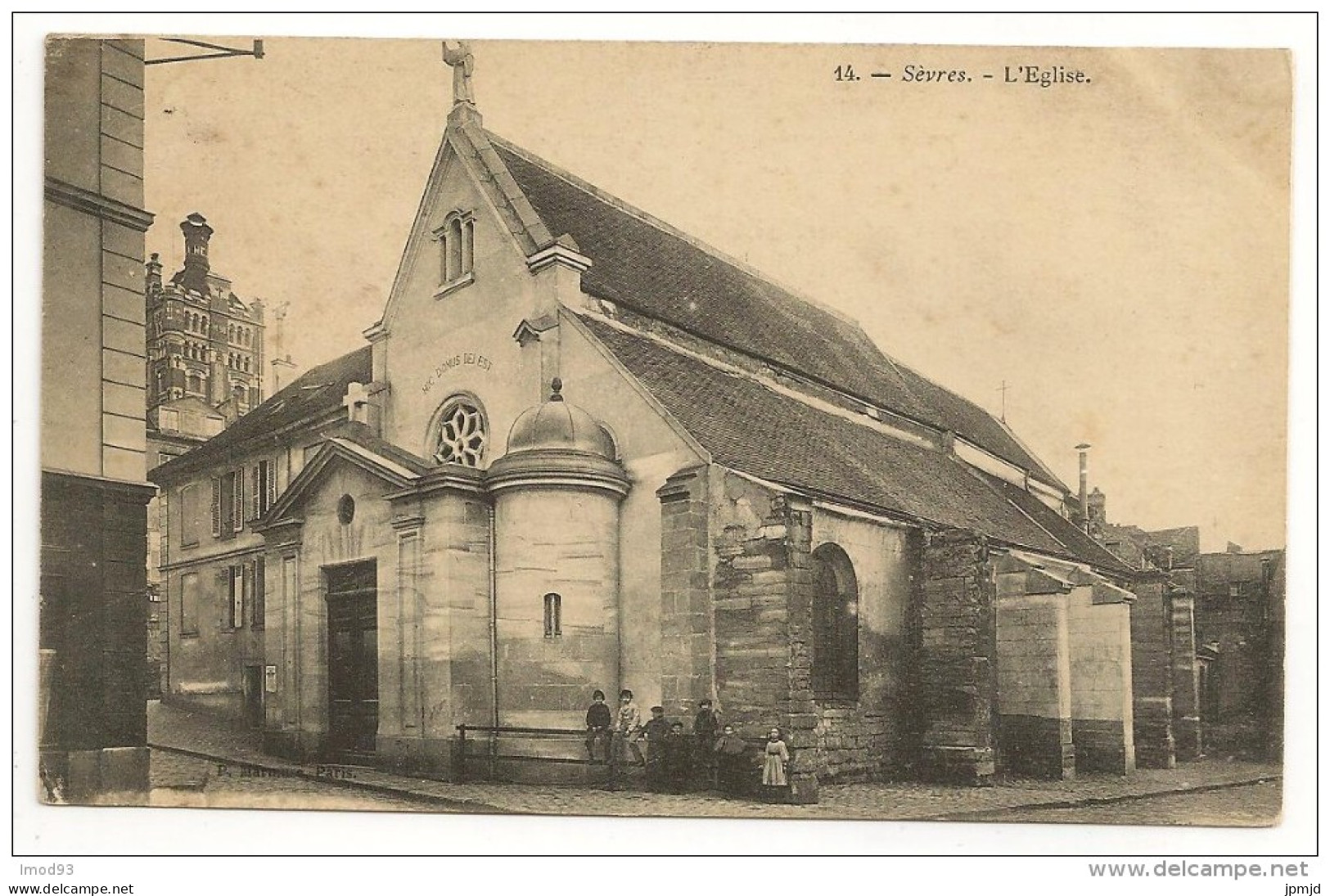 92 - Sèvres - L'Eglise - éd. P. Marmuse N° 14 - Cpa Précurseur - Sevres