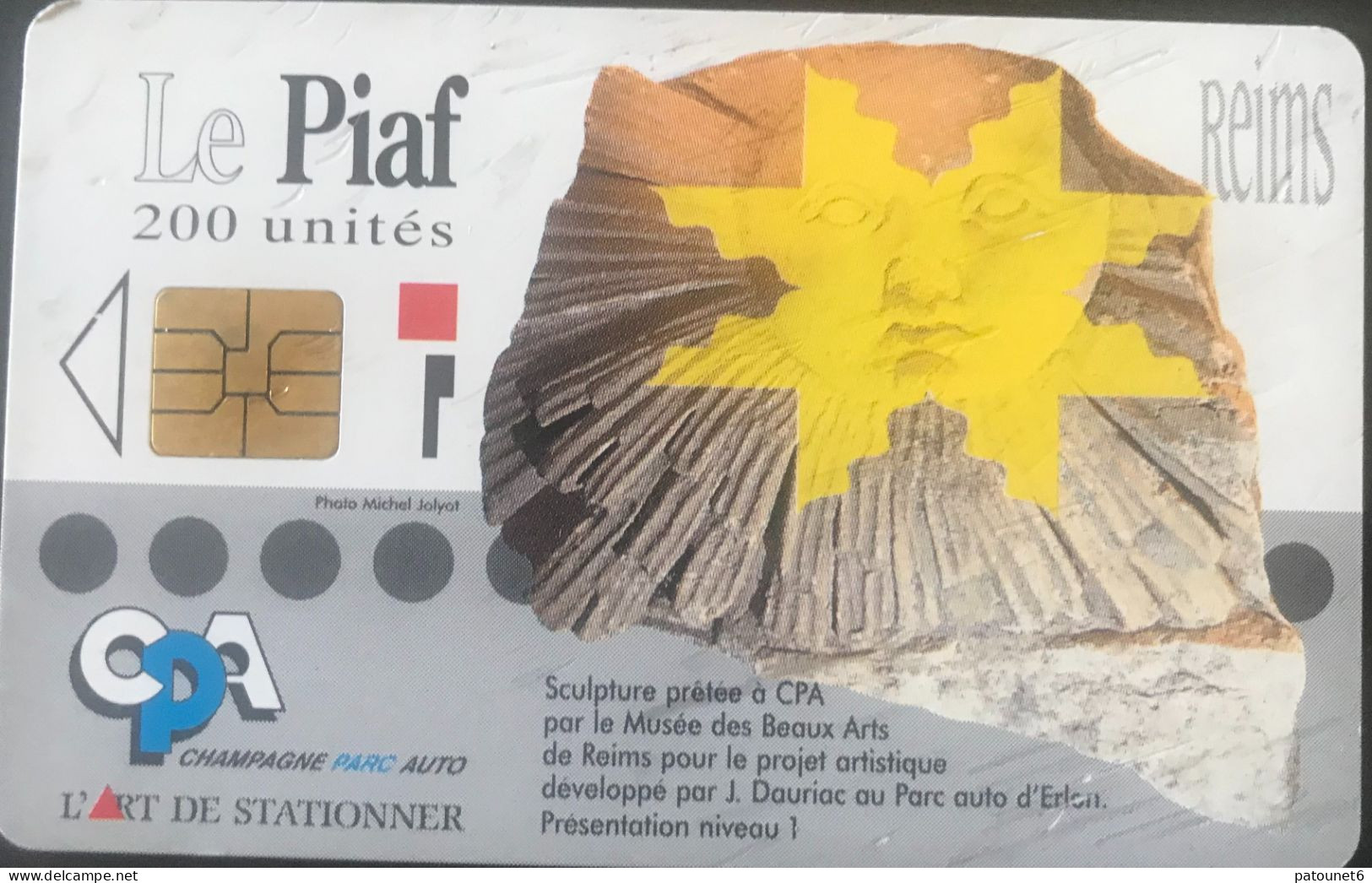 PIAF   -   REIMS   -  L'Art De Stationner  -  200 Unités - Cartes De Stationnement, PIAF