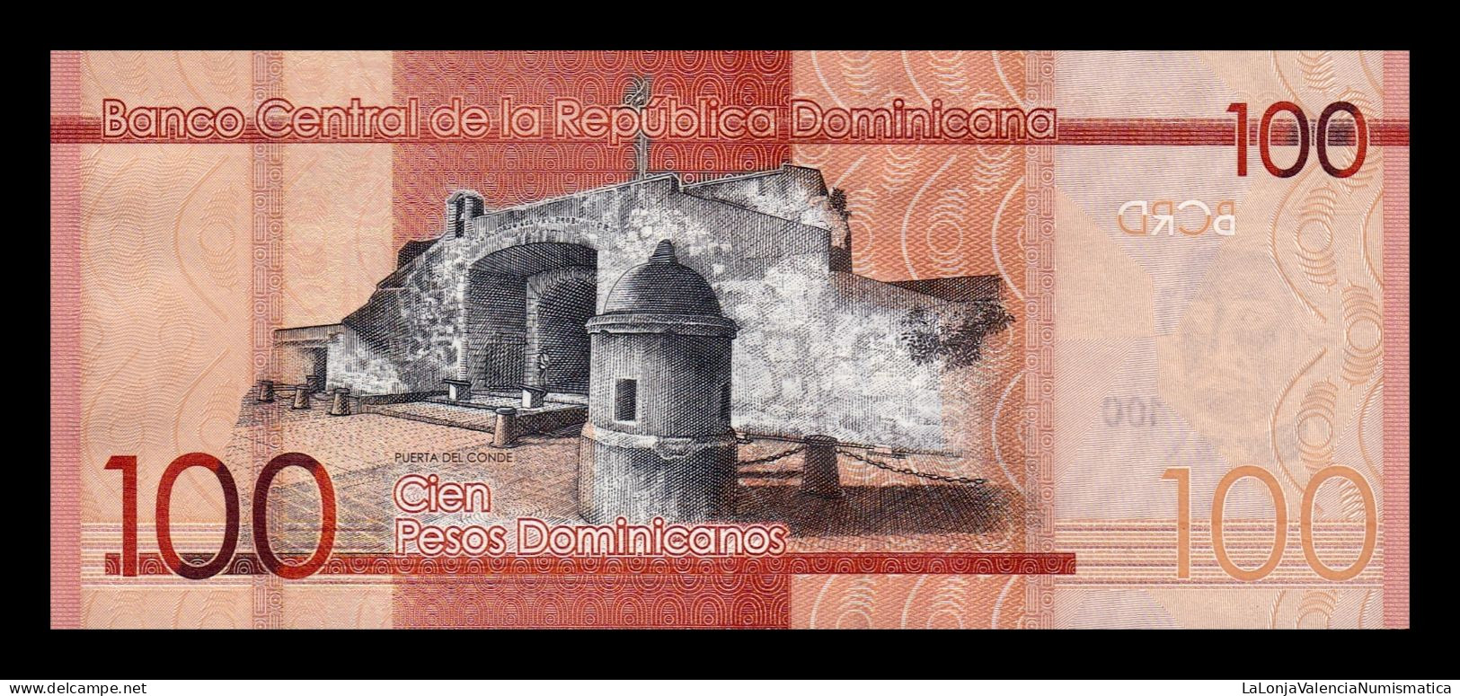 República Dominicana 100 Pesos Dominicanos 2017 Pick 190d Low Serial 604 Sc Unc - Repubblica Dominicana