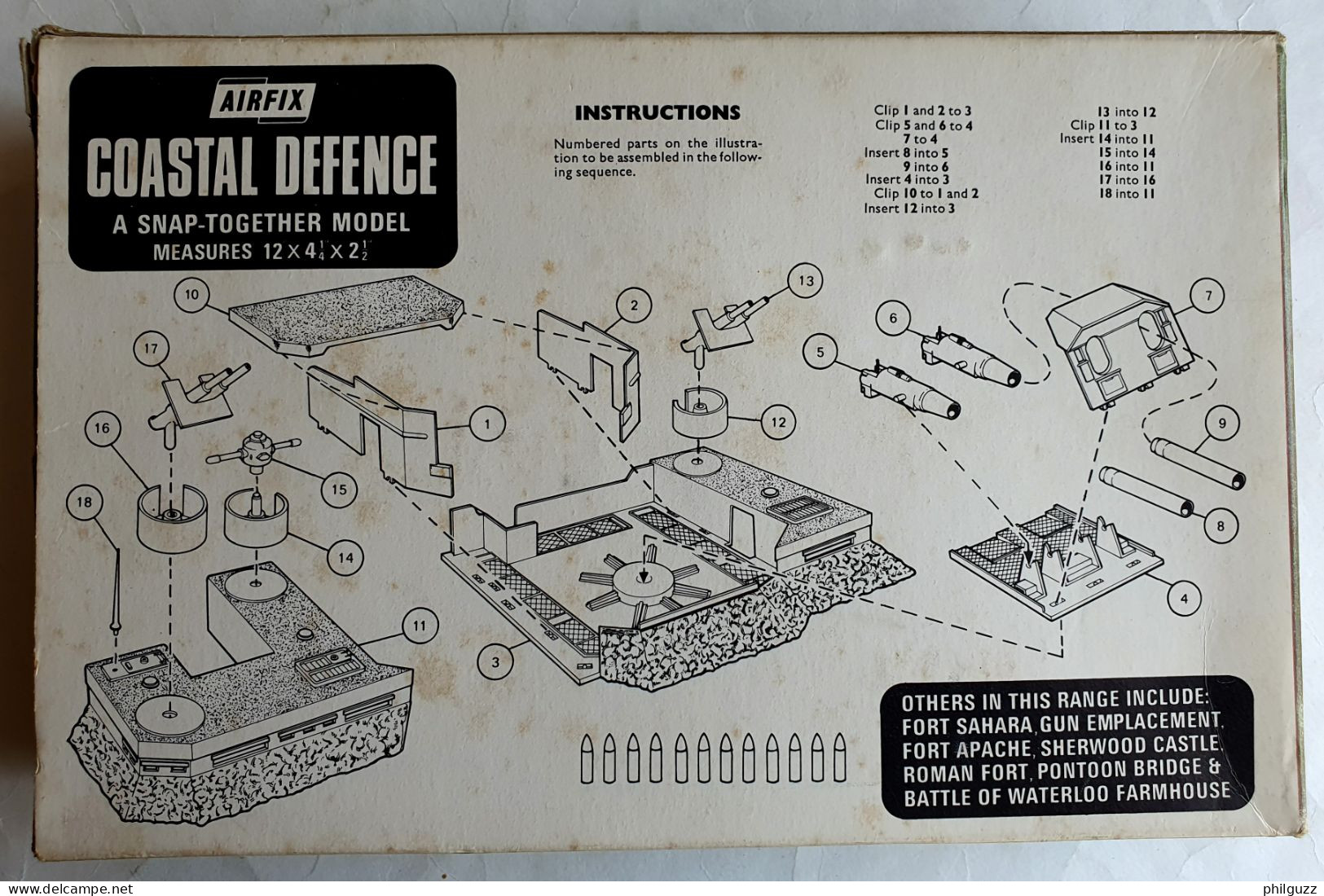 RARE BOÎTE DIORAMA AIRFIX COASTAL DEFENCE 1-72è N° 1694 1971 WWII - Figuren