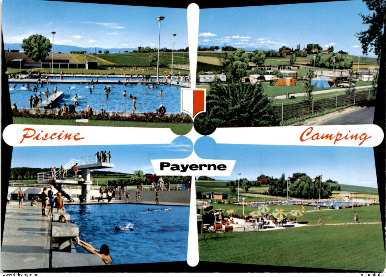 Payerne - Piscine - Camping - 4 Bilder (6095) * 13. 7. 1987 - Payerne