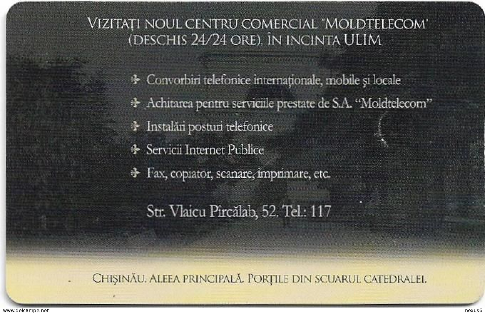 Moldova - Moldtelecom - Chisinau, Aleea Principala, Chip CHT08, 09.2005, 100U, 15.603ex, Used - Moldavia