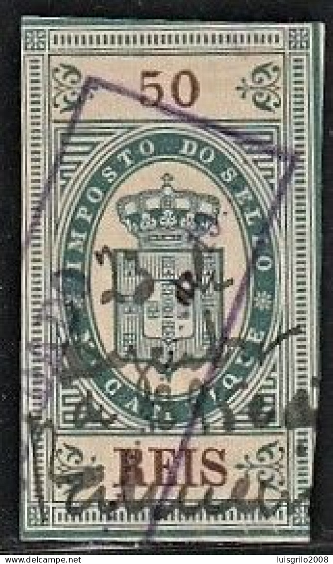 Revenue/ Fiscal, Moçambique 1878 - Imposto Do Sello. 50 Reis - Usati