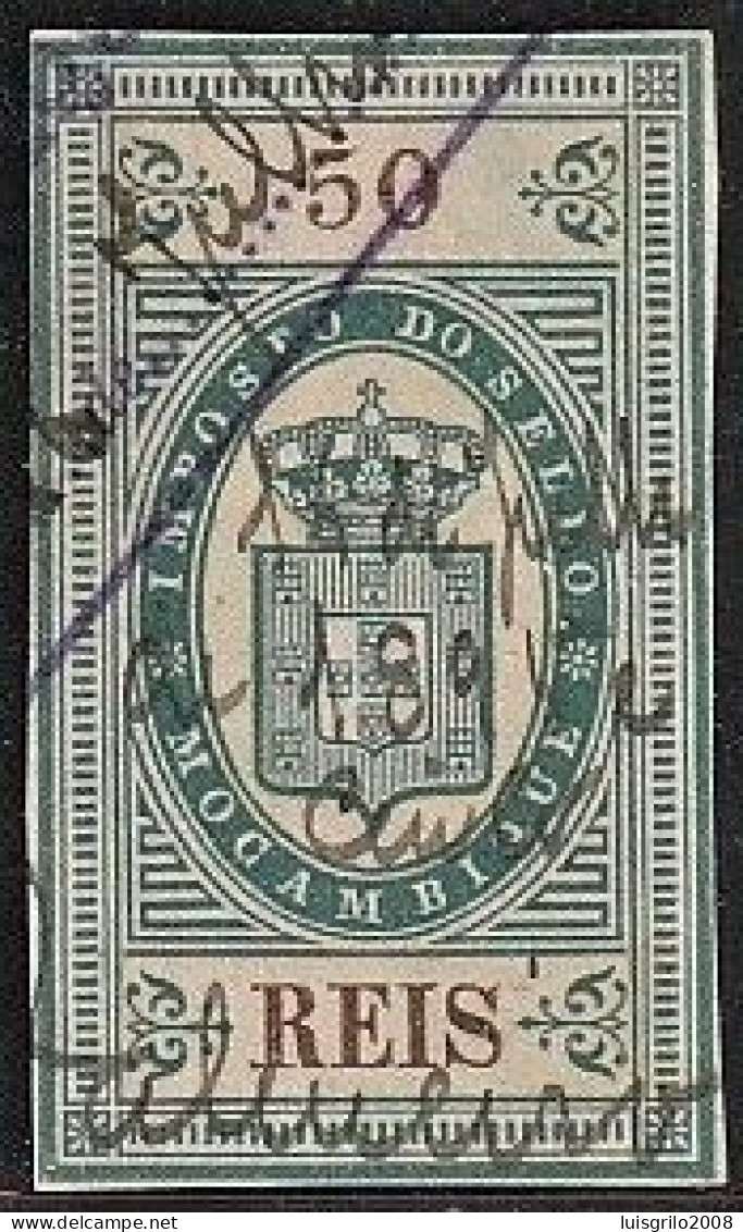 Revenue/ Fiscal, Moçambique 1878 - Imposto Do Sello. 50 Reis - Usado