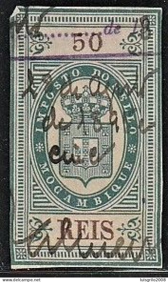 Revenue/ Fiscal, Moçambique 1878 - Imposto Do Sello. 50 Reis - Used Stamps