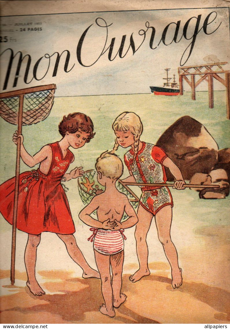 Mon Ouvrage N°58 Les Enfants à La Mer - Dans Une Ancienne Ferme Les Chambres - Dentelles Et Broderies - La Hollande... - Lifestyle & Mode