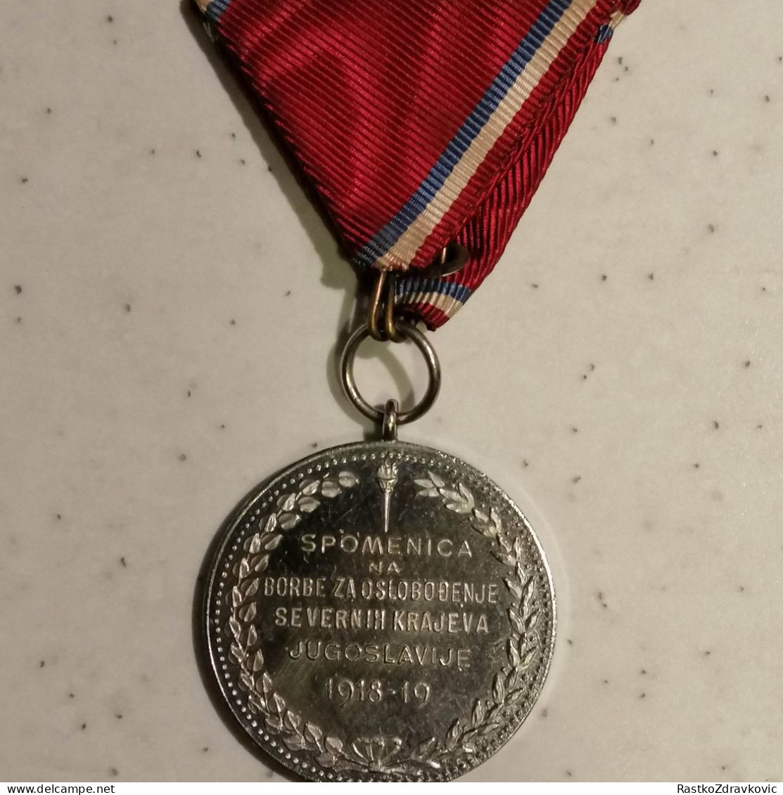 MEDALJA SPOMENICA ZA OSLOBODJENJE SEVERNIH KRAJEVA 1918-1919, BORCI GENERALA MEISTRA - Andere & Zonder Classificatie