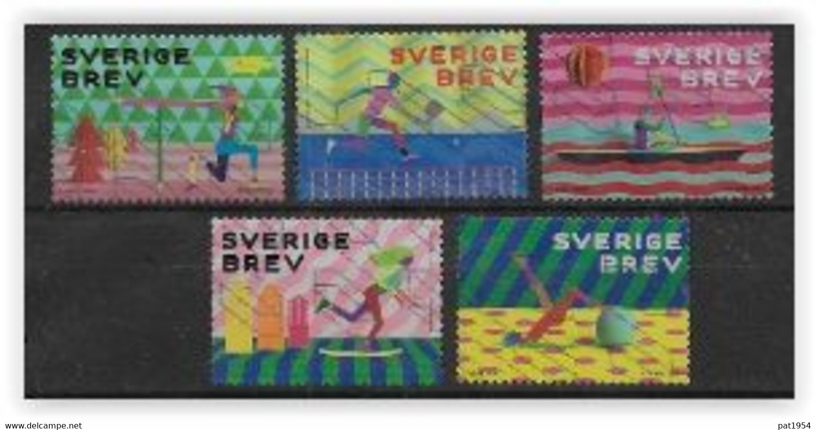Suède 2020 N°3300/3304 Oblitérés Loisirs Actifs - Used Stamps