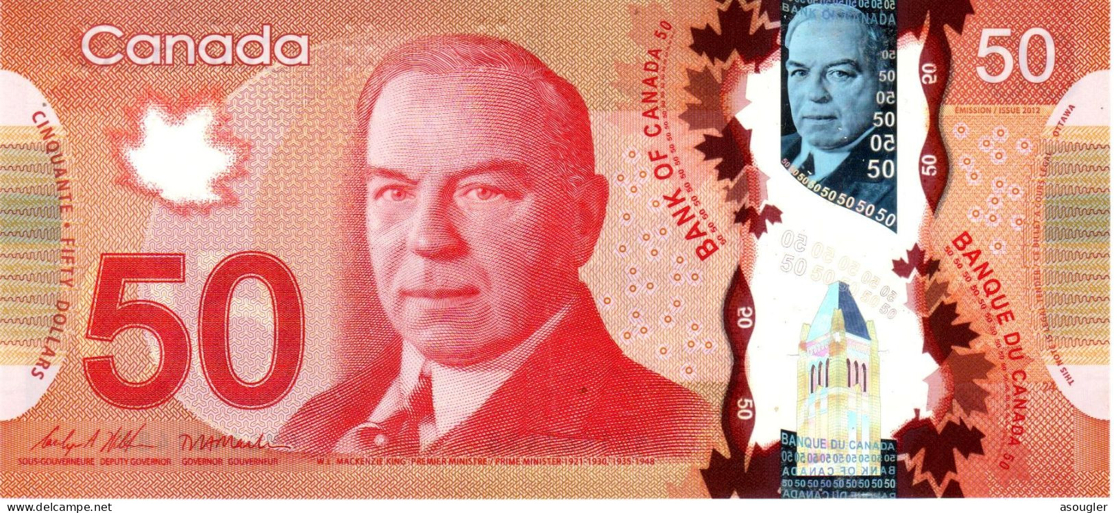 Canada 50 DOLLARS 2012 POLYMER EXF P-109 "Free Shipping Via Registered Air Mail" - Canada
