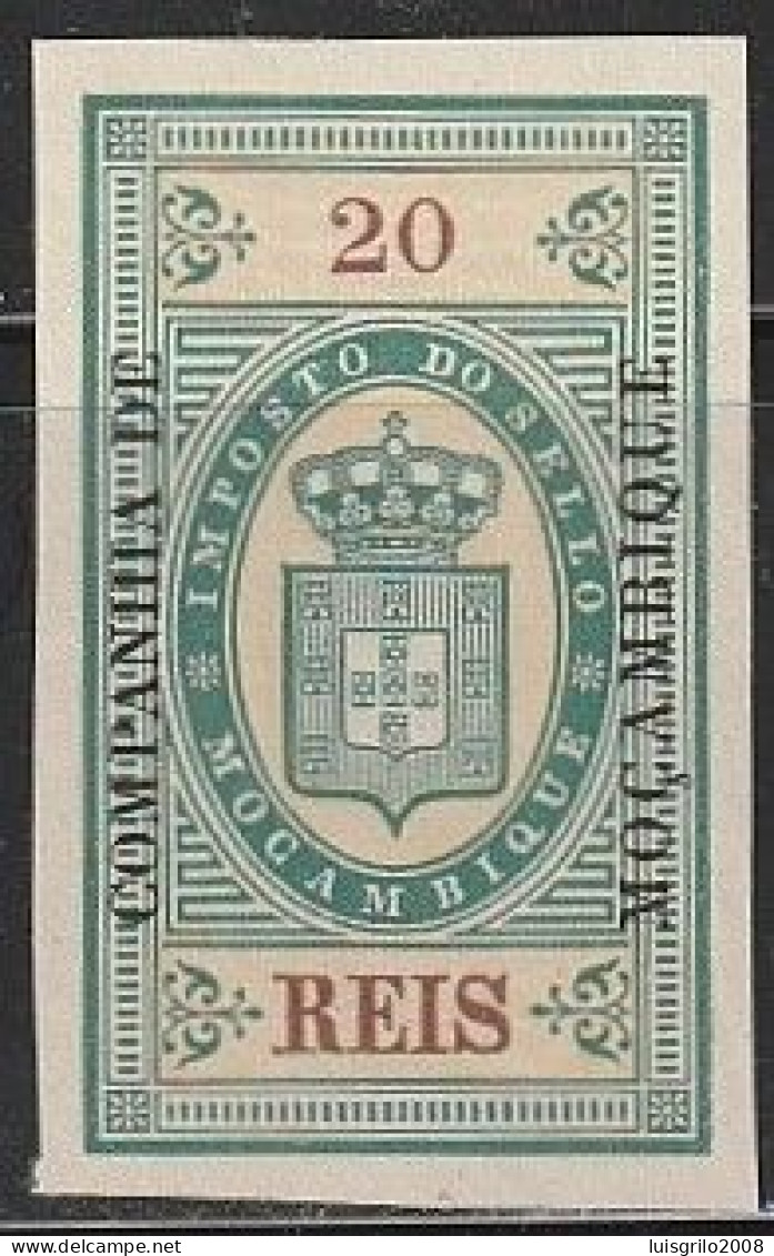 Revenue/ Fiscal, Companhia De Moçambique 1892 - Imposto Do Sello. 20 Reis -|- MNH - Ongebruikt