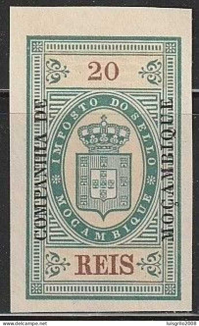 Revenue/ Fiscal, Companhia De Moçambique 1892 - Imposto Do Sello. 20 Reis -|- MNH - Nuovi