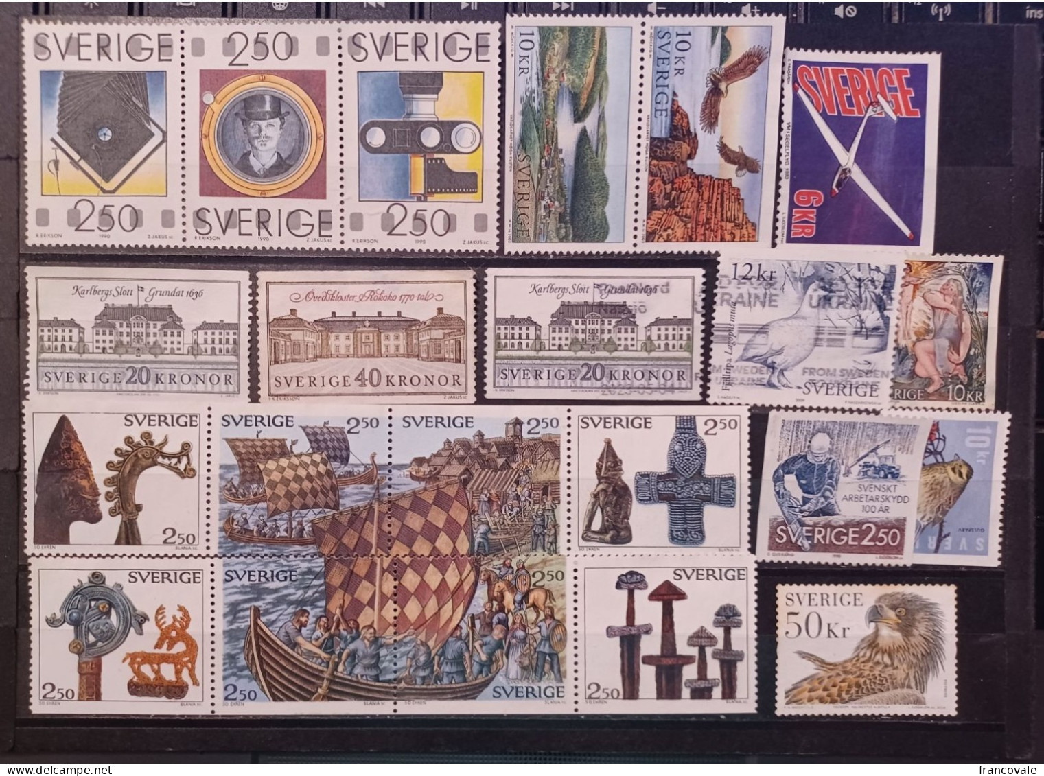 Svezia Sweden 1990 - 2016 Lot Various Stamps Booklet Travelled 2023 - Gebraucht