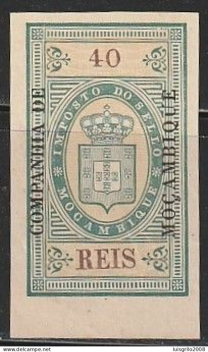 Revenue/ Fiscal, Companhia De Moçambique 1892 - Imposto Do Sello. 40 Reis -|- MNH - Ungebraucht