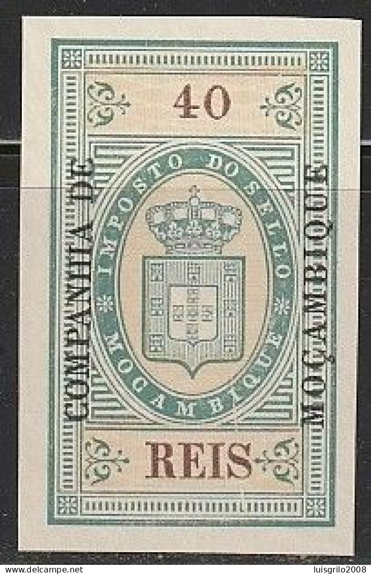 Revenue/ Fiscal, Companhia De Moçambique 1892 - Imposto Do Sello. 40 Reis -|- MNH - Neufs