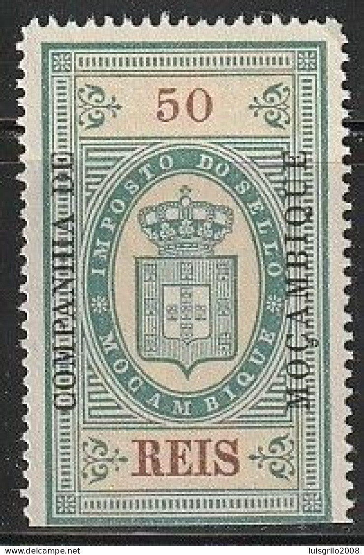 Revenue/ Fiscal, Companhia De Moçambique 1892 - Imposto Do Sello. 50 Reis -|- MNH - Nuovi