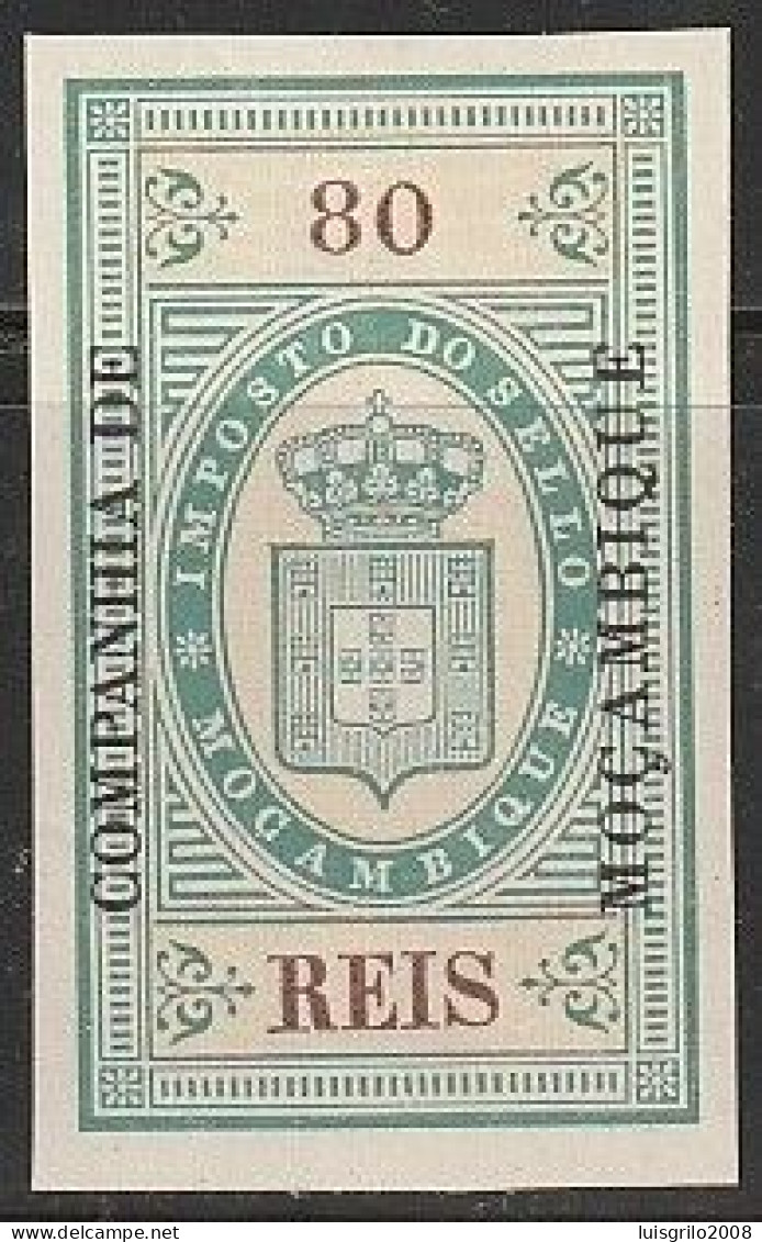 Revenue/ Fiscal, Companhia De Moçambique 1892 - Imposto Do Sello. 80 Reis -|- MNH - Unused Stamps