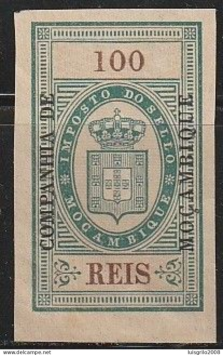 Revenue/ Fiscal, Companhia De Moçambique 1892 - Imposto Do Sello. 100 Reis -|- MNH - Ungebraucht