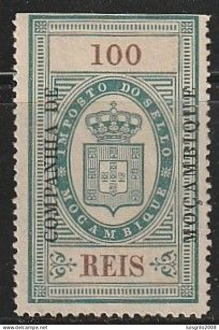 Revenue/ Fiscal, Companhia De Moçambique 1892 - Imposto Do Sello. 100 Reis -|- MNH - Neufs