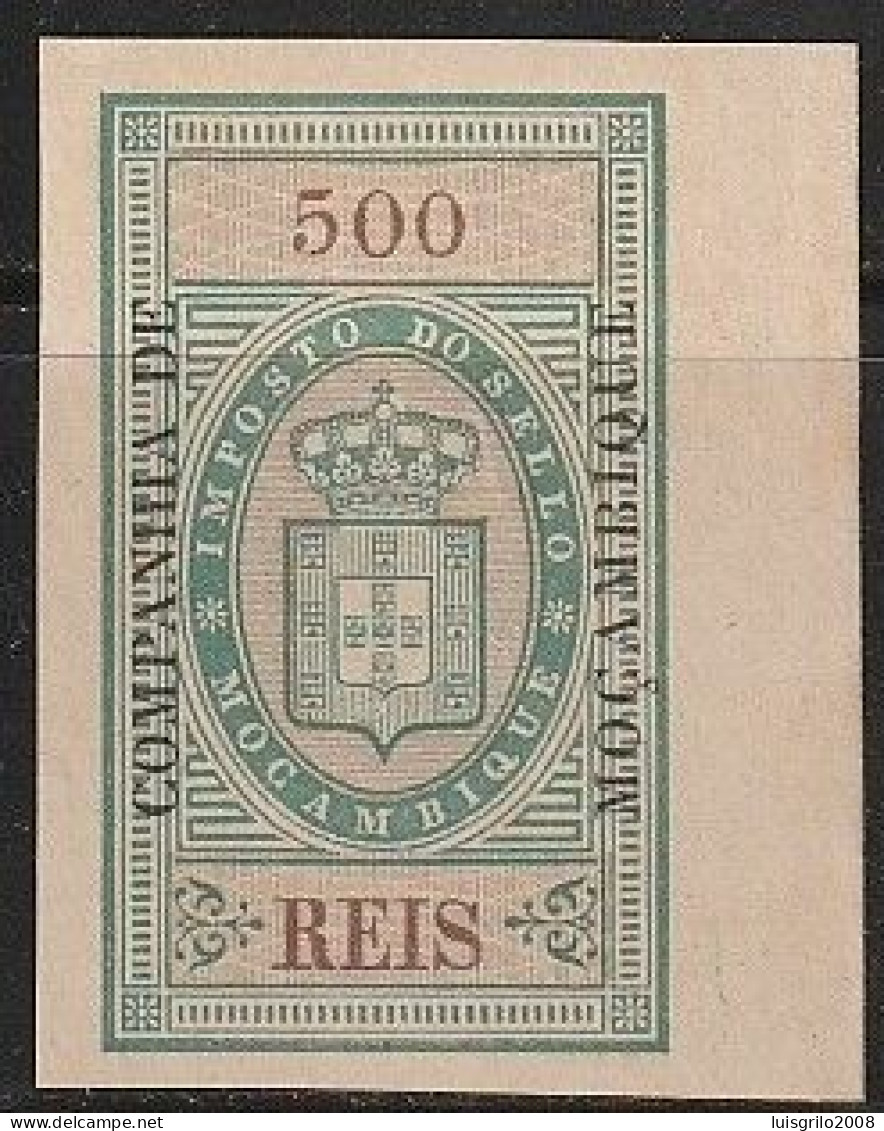 Revenue/ Fiscal, Companhia De Moçambique 1892 - Imposto Do Sello. 500 Reis -|- MNH - Neufs