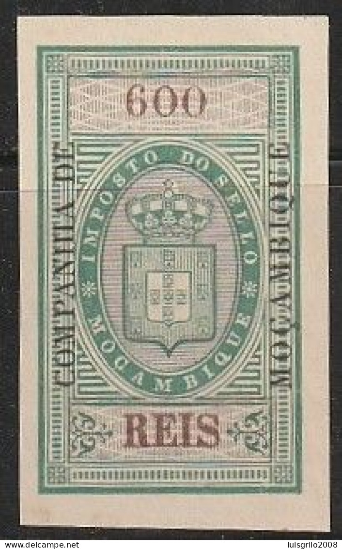 Revenue/ Fiscal, Companhia De Moçambique 1892 - Imposto Do Sello. 600 Reis -|- MNH - Neufs