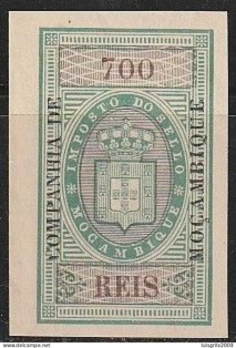 Revenue/ Fiscal, Companhia De Moçambique 1892 - Imposto Do Sello. 700 Reis -|- MNH - Nuovi