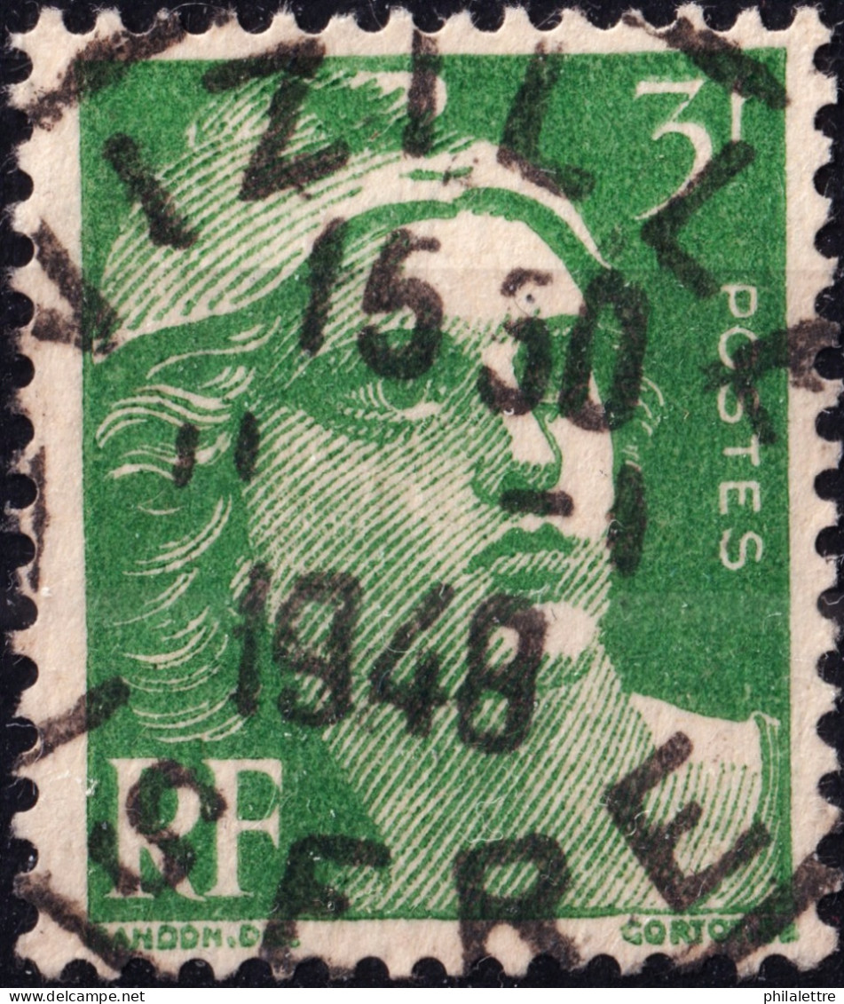 FRANCE - 1948 Superbe TàD "VIZILLE / ISÈRE" Sur 3fr Vert Gandon Yv.716A - TB - 1945-54 Maríanne De Gandon