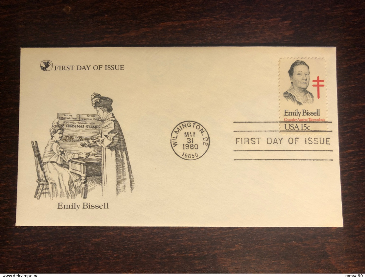 USA FDC 1980 YEAR  E. BISSELL TUBERCULOSIS HEALTH MEDICINE - 1971-1980